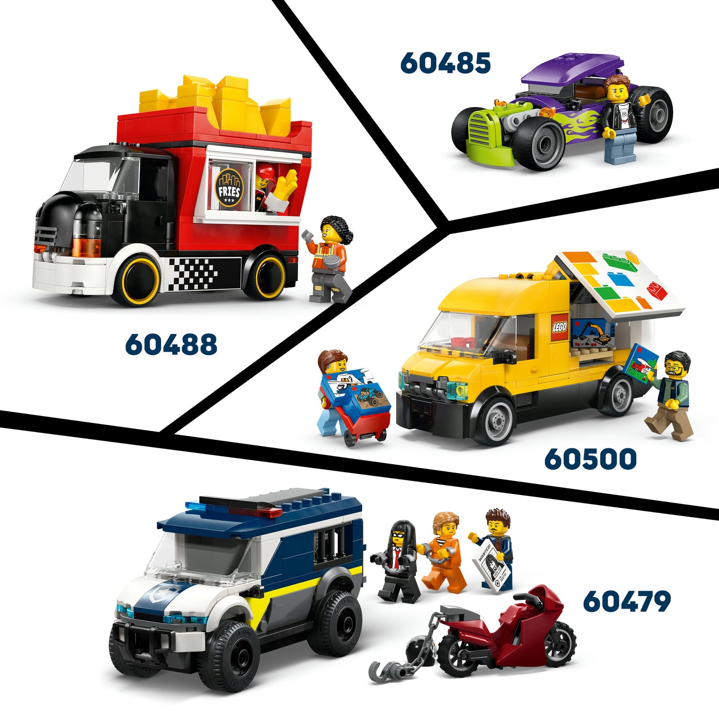 LEGO® City EV Supercar Bouwset - Kleine Sportwagen met Minifiguur van Coureur voor Kinderen - 60486