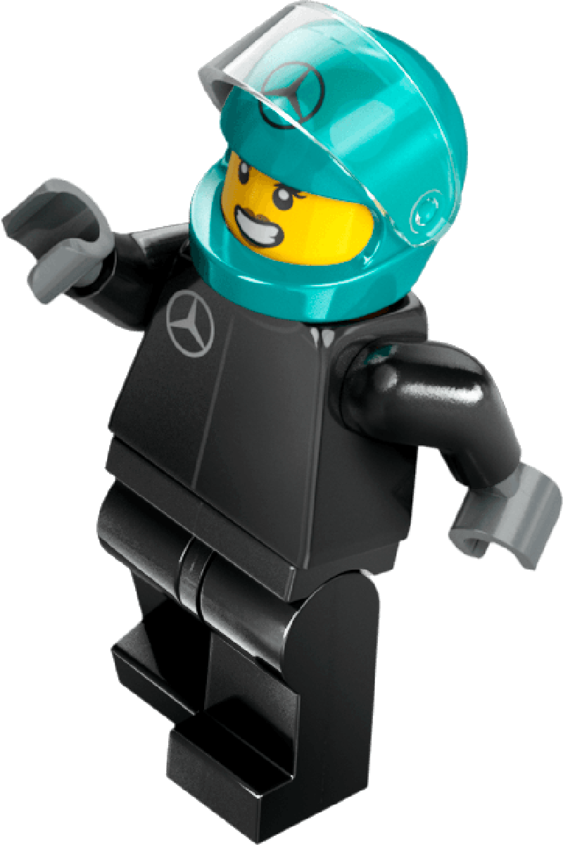 LEGO Pitbox met Mercedes AMG en Alpine F1 auto's 60444 City