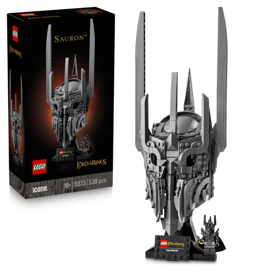 LEGO Icons The Lord Of The Rings: de Helm van Sauron – Woondecoratie Bouwpakket voor Volwassenen – Incl. De Ene Ring en Verzamelbaar Poppetje – Cadeau voor Filmliefhebbers, Mannen en Vrouwen – 11373