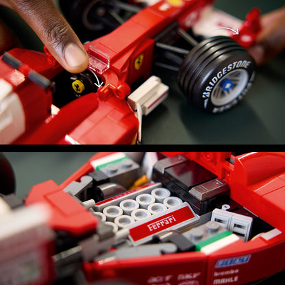 LEGO Icons Ferrari F2004 en Michael Schumacher – F1 Auto Bouwpakket voor Volwassenen – Decoratie Set met V10-Motor en Formule 1 Coureur Poppetje – Cadeau voor Mannen, Vrouwen en Fans – 11375