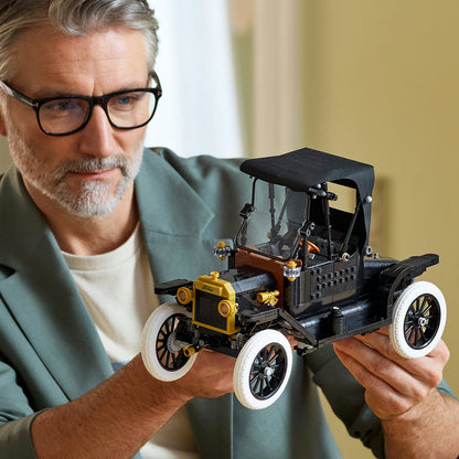 LEGO Icons Ford Model T Klassieke Auto Bouwpakket voor Volwassenen – Modelauto met Stoffen Dak, Hoge Wielen en Gedeelde Voorruit – Woondecoratie – Cadeau voor Mannen en Vrouwen 11376