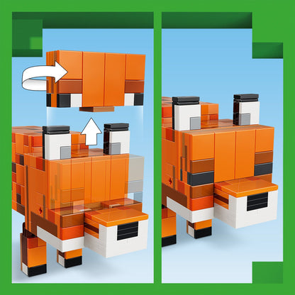 LEGO Minecraft De Vos Kinderkamer Decoratie en Dieren Speelgoed voor Kinderen 21588