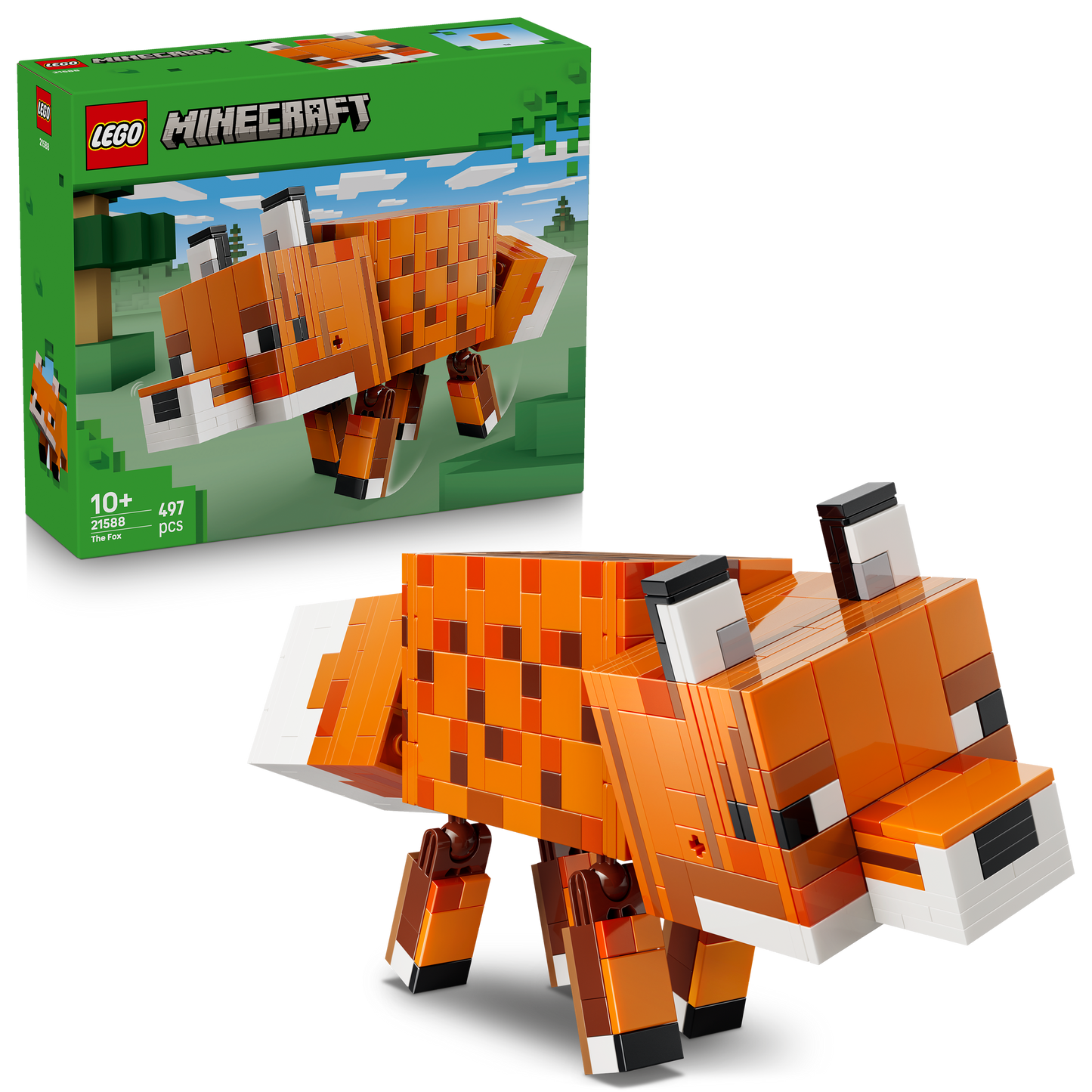 LEGO Minecraft De Vos Kinderkamer Decoratie en Dieren Speelgoed voor Kinderen 21588