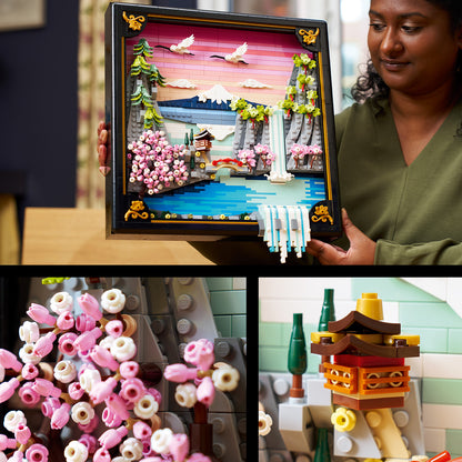 LEGO® Art Landschap met Japanse Kersenbloesems - Fraaie Wanddecoratie - 31218