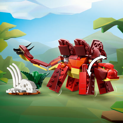 LEGO® Creator 3in1 Woeste Dinosaurus - Bouw Om tot Velociraptor, Stegosaurus of Pterosaurus - 31379
