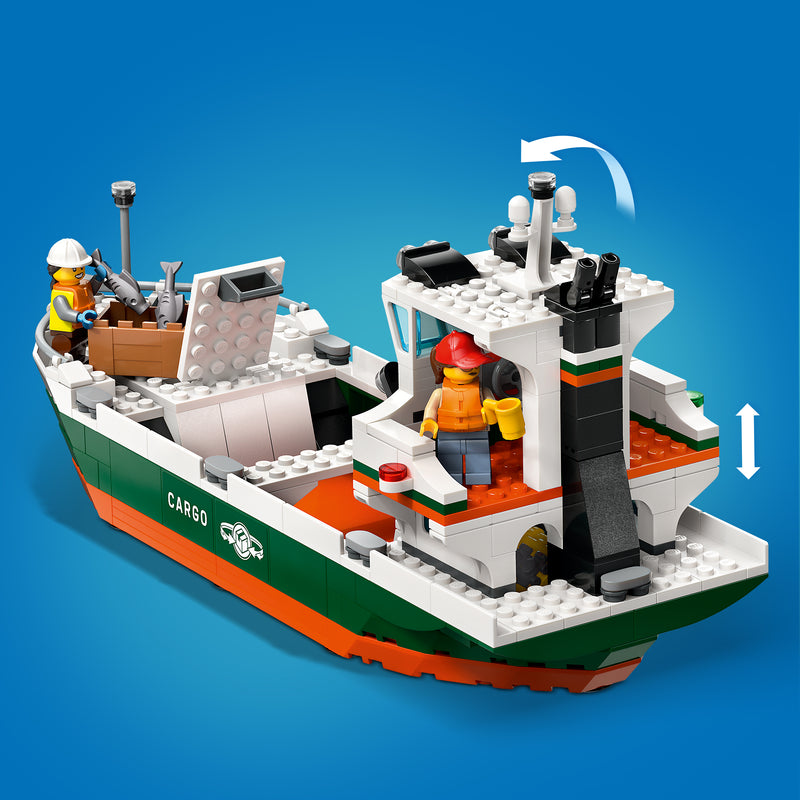 LEGO Harbor with freighter 60422 City