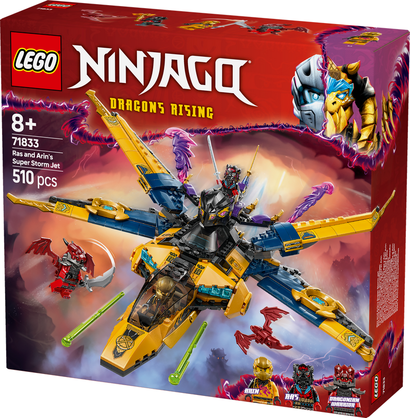 LEGO Ras & Arin's Super Storm Vliegtuig 71833 Ninjago (Pre-Order: januari)