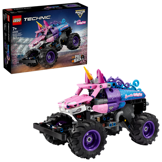 LEGO Technic Monster Jam Sparkle Smash Pull-Back Monstertruck Speelgoed voor Kinderen 42220