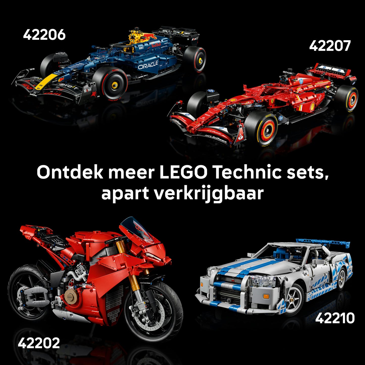 LEGO Technic 1966 Ford GT40 MKII Racewagen Vintage Auto Bouwpakket voor Volwassenen 42223