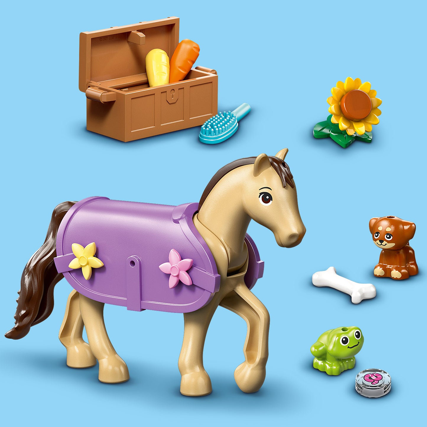 LEGO Friends Trailer met Paard en Veulen Bouwpakket met Speelgoed voor Kinderen en Poppetjes 42695