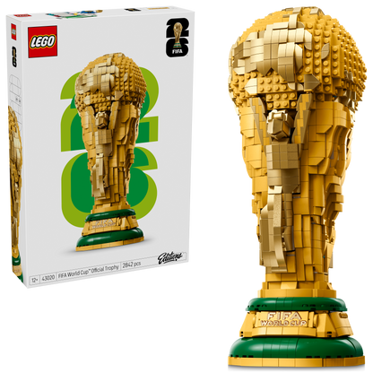 LEGO Editions Officiële FIFA World Cup Trofee – 3D DIY Bouwpakket voor Kinderen en Tieners met Verzamelbare Minifiguur – WK Voetbal Cadeau voor Jongens, Meisjes en Volwassen Fans Vanaf 12 Jaar – 43020