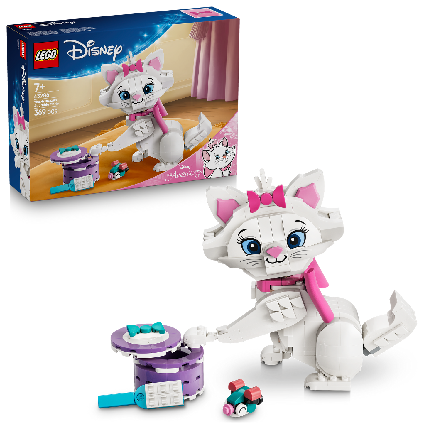 LEGO Disney De Aristokatten: Schattige Marie Bouwbaar Kat Speelgoed voor Kinderen 43286