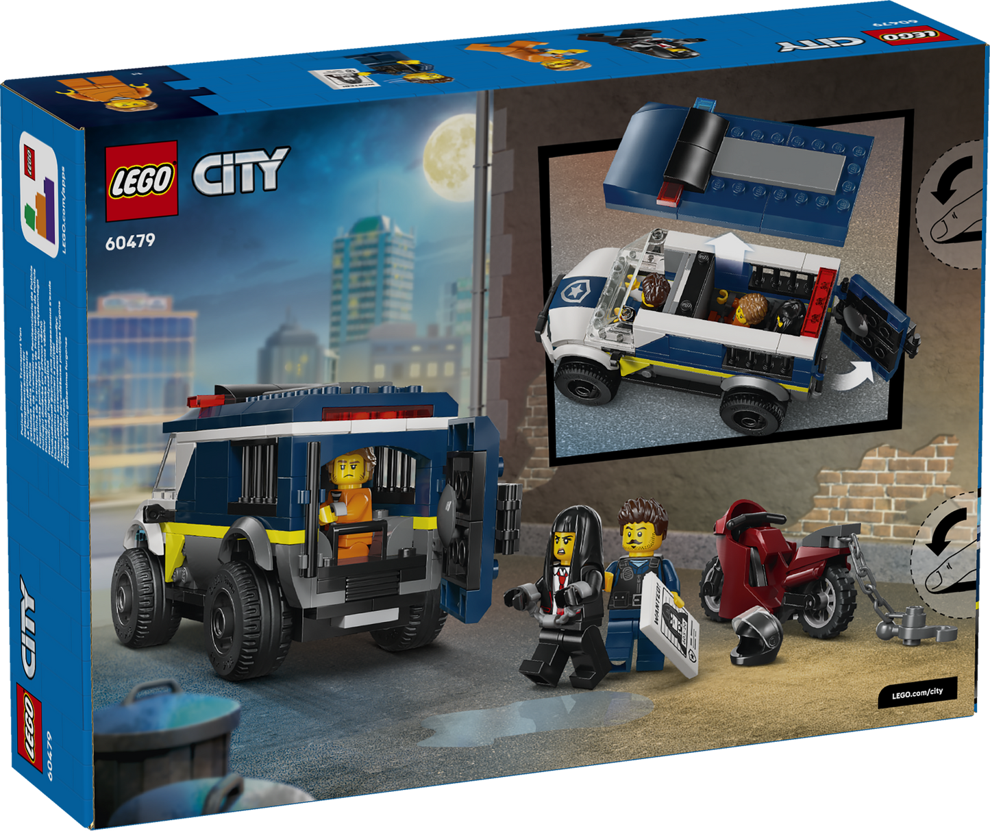 LEGO® City Politie Gevangenentransport - Politiespeelgoed voor Jongens en Meisjes Vanaf 6 Jaar - 60479