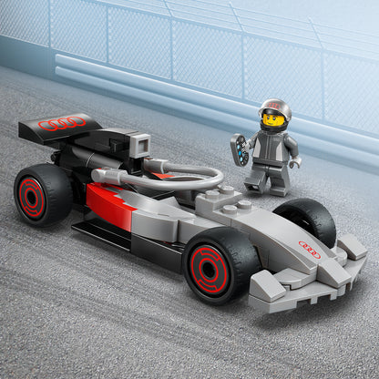 LEGO City F1 Displaytruck met Audi F1 Racewagen Speelgoed voor Kinderen - Bouwpakket met 3 Minifiguren en Voertuigliftfunctie - Cadeau voor Jongens vanaf 7 Jaar en Motorsport Fans - 60493