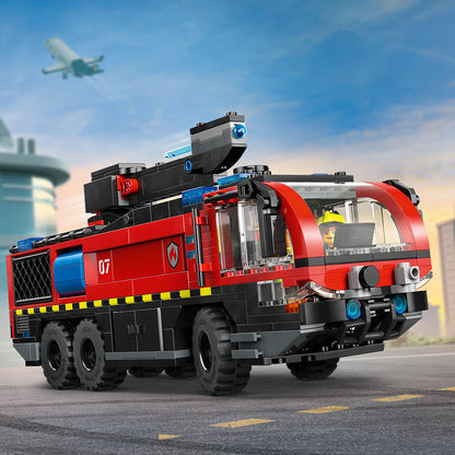 LEGO® City Luchthaven Brandweertruck - Bouwset met Reddingsvoertuig voor Jongens en Meisjes Vanaf 7 Jaar - 60499