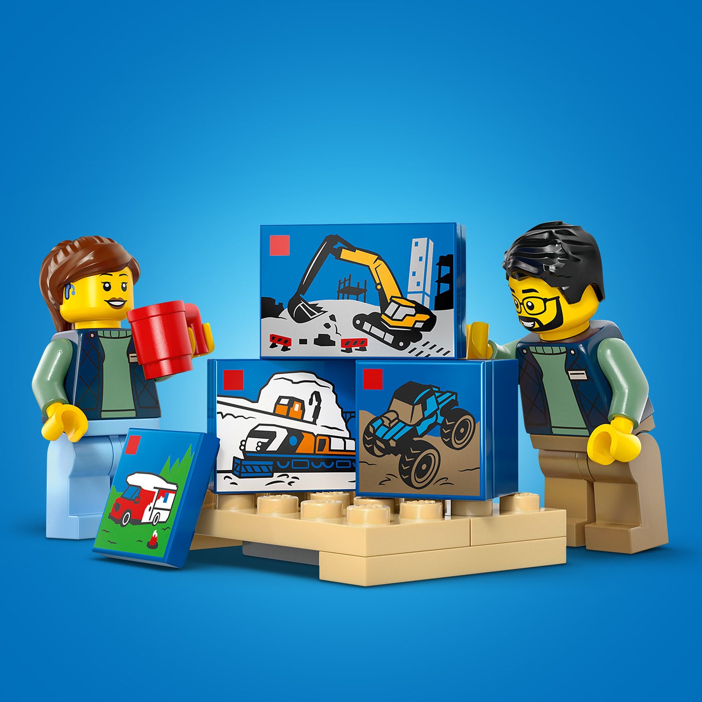 LEGO® City: De LEGO Bestelwagen - Bouw- en Speelset voor Autofans Vanaf 6 Jaar - Met 2 Minifiguren - 60500
