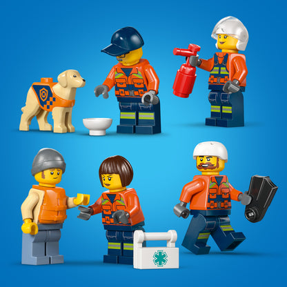 LEGO City Kustwacht Reddingsboot met Helikopter Speelgoed voor Kinderen vanaf 7 Jaar 60504
