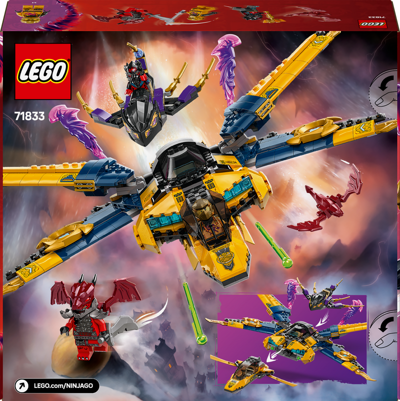 LEGO Ras & Arin's Super Storm Vliegtuig 71833 Ninjago (Pre-Order: januari)