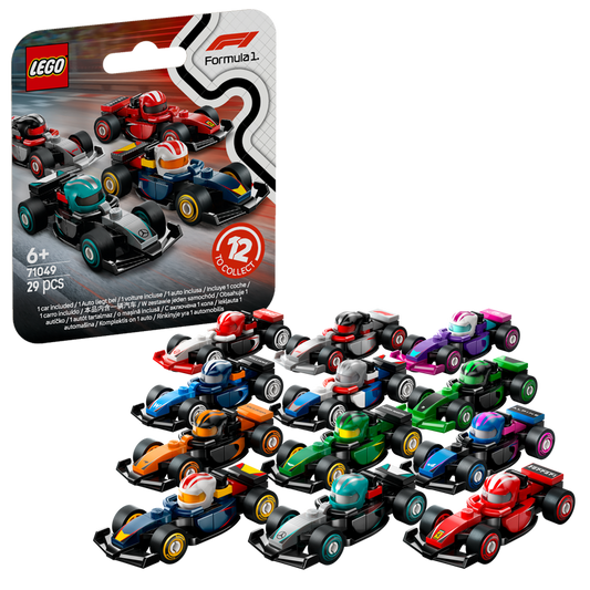 LEGO Formule 1 coureurs met hun auto 71049 Minifiguren (set 12 stuks) (Pre-Order: 1 maart)