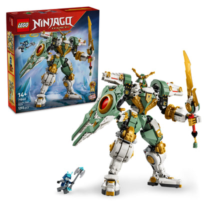 LEGO NINJAGO 15-Jarig Jubileum: Lloyds Reusachtige Mecha Bouwpakket voor Kinderen – Ninja Speelgoed met Minifiguur, Schild en Zwaard – Cadeau voor Jongens vanaf 14 Jaar en Volwassenen – 71860