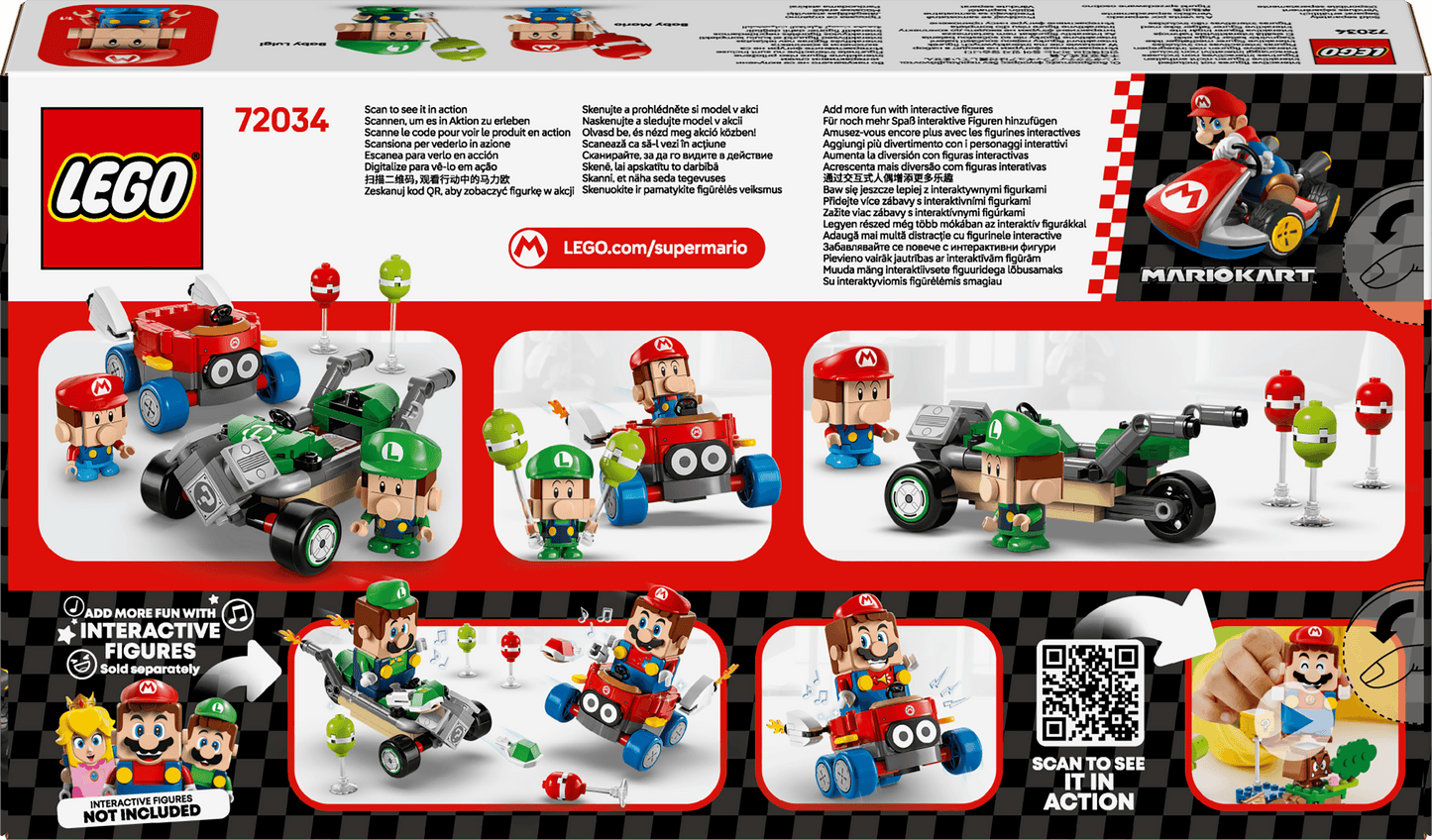 LEGO Mario Kart – Baby Mario vs. Baby Luigi 72034 SuperMario (Levering: 1 januari 2025)