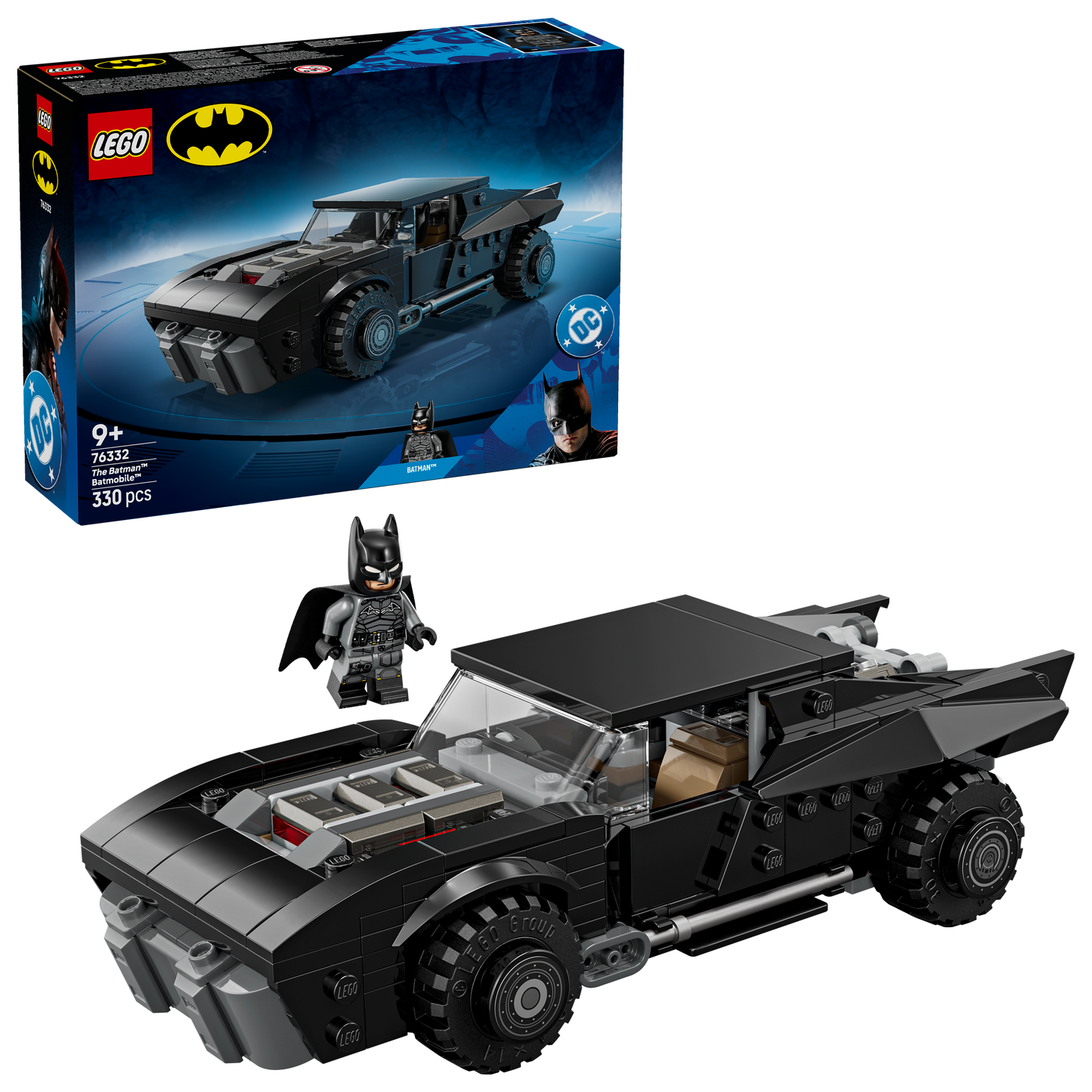 LEGO® DC Batman™: The Batman™ Batmobile™ Super Hero Toy - Model Car Playset With Minifigure - 76332