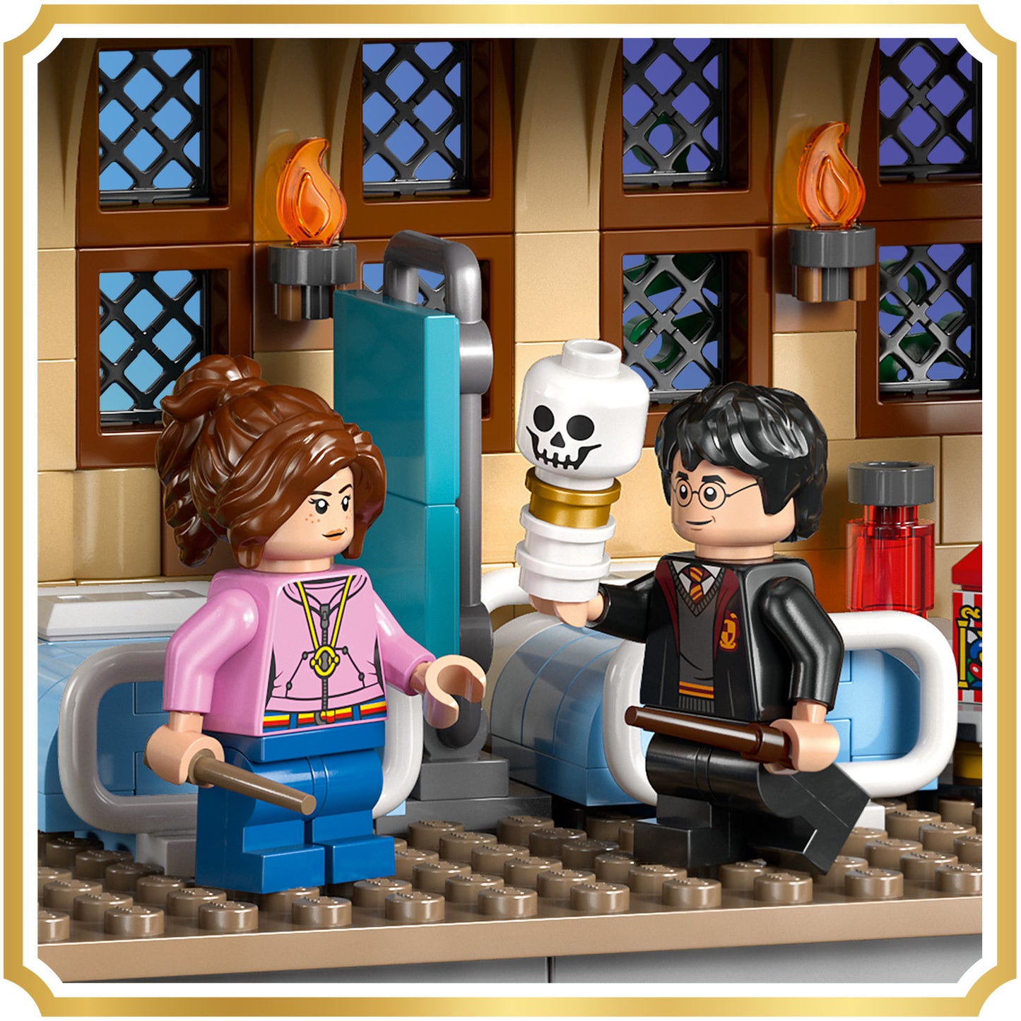 LEGO Harry Potter Kasteel Zweinstein: Ziekenzaal Bouwpakket voor Kinderen met 7 Minifiguren 76463