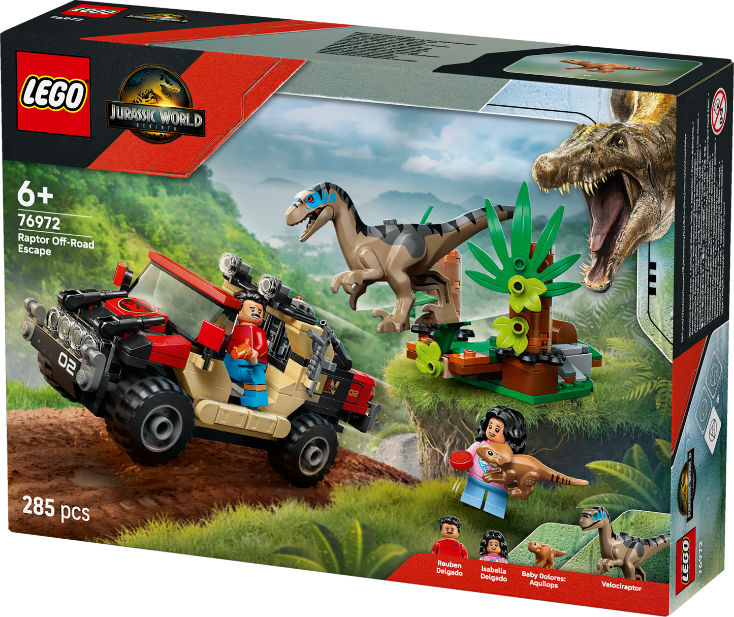 LEGO Raptor Off-Road Ontsnapping 76972 Jurassic World (Pre-Order: Juni)