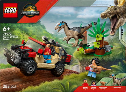 LEGO Raptor Off-Road Ontsnapping 76972 Jurassic World (Pre-Order: Juni)