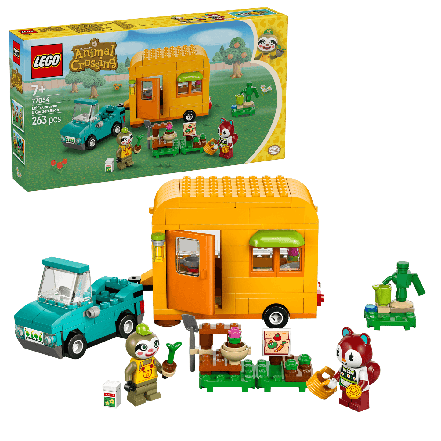 LEGO Leifs caravan en tuinwinkel 77054 Animal Crossing (Levering: januari 2025)