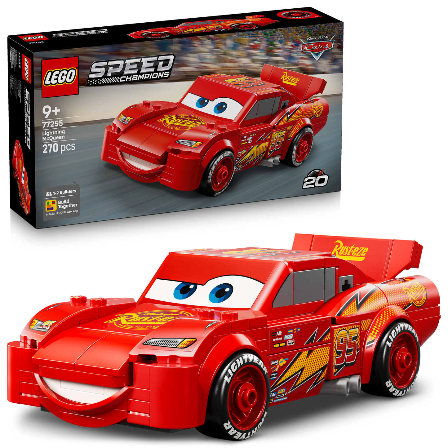 LEGO Speed Champions Bliksem Disneys Pixar McQueen Auto Bouwpakket voor Kinderen 77255