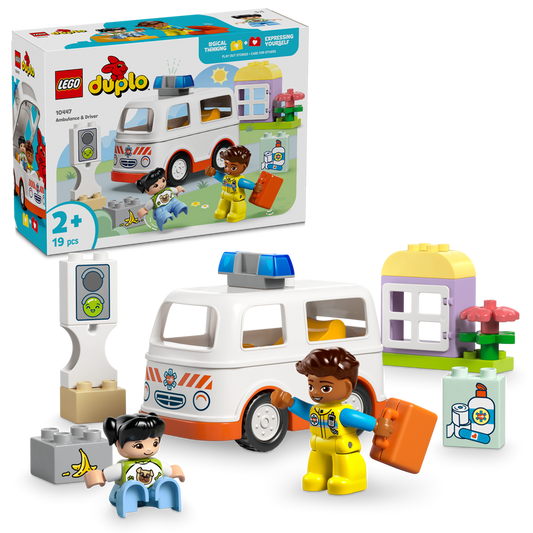 LEGO Ambulance met chauffeur 10447 DUPLO (Pre-Order: Januari 2025)