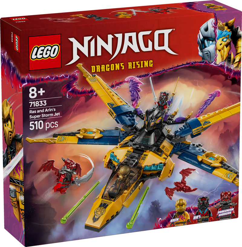 LEGO Ras & Arin's Super Storm Vliegtuig 71833 Ninjago (Pre-Order: januari)