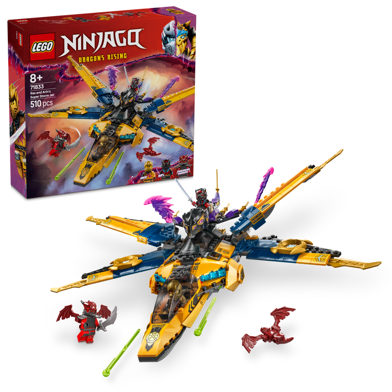 LEGO Ras & Arin's Super Storm Vliegtuig 71833 Ninjago (Pre-Order: januari)