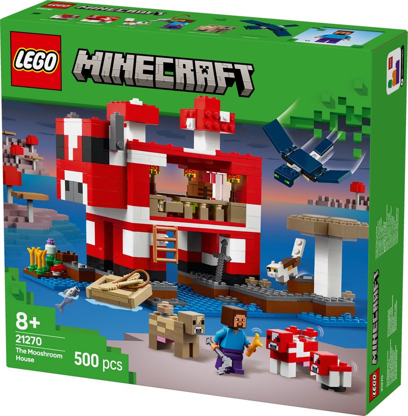 LEGO Het Paddestoelhuis 21270 Minecraft (Pre-Order: januari 2025)