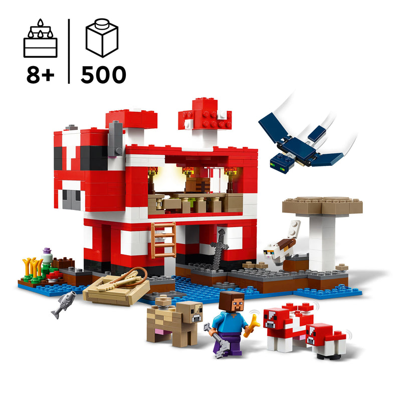 LEGO Het Paddestoelhuis 21270 Minecraft (Pre-Order: januari 2025)