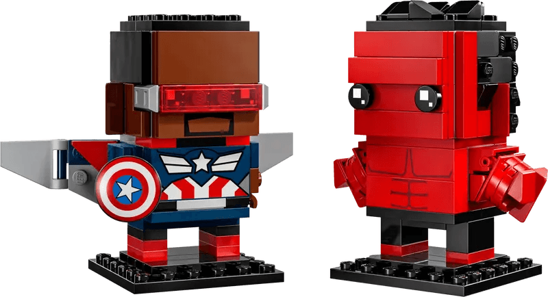 LEGO Captain America en Rode Hulk figuren 40668 Brickheadz