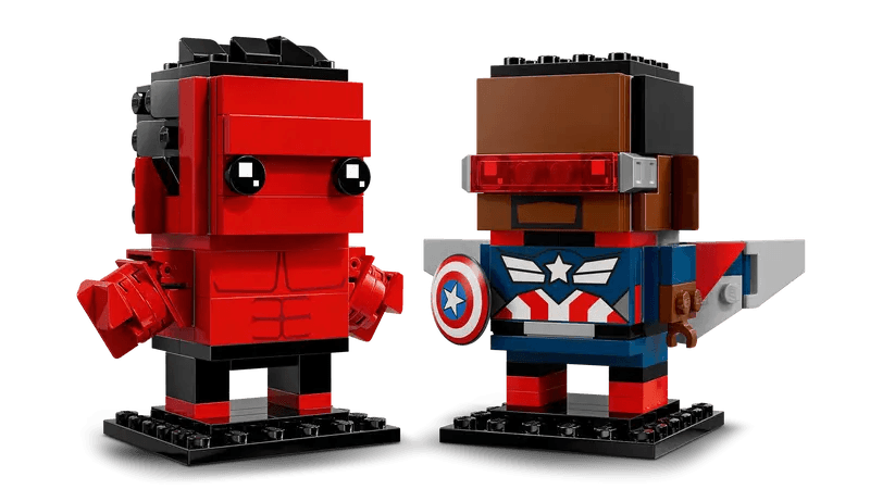 LEGO Captain America en Rode Hulk figuren 40668 Brickheadz