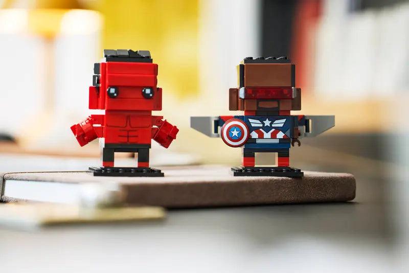 LEGO Captain America en Rode Hulk figuren 40668 Brickheadz