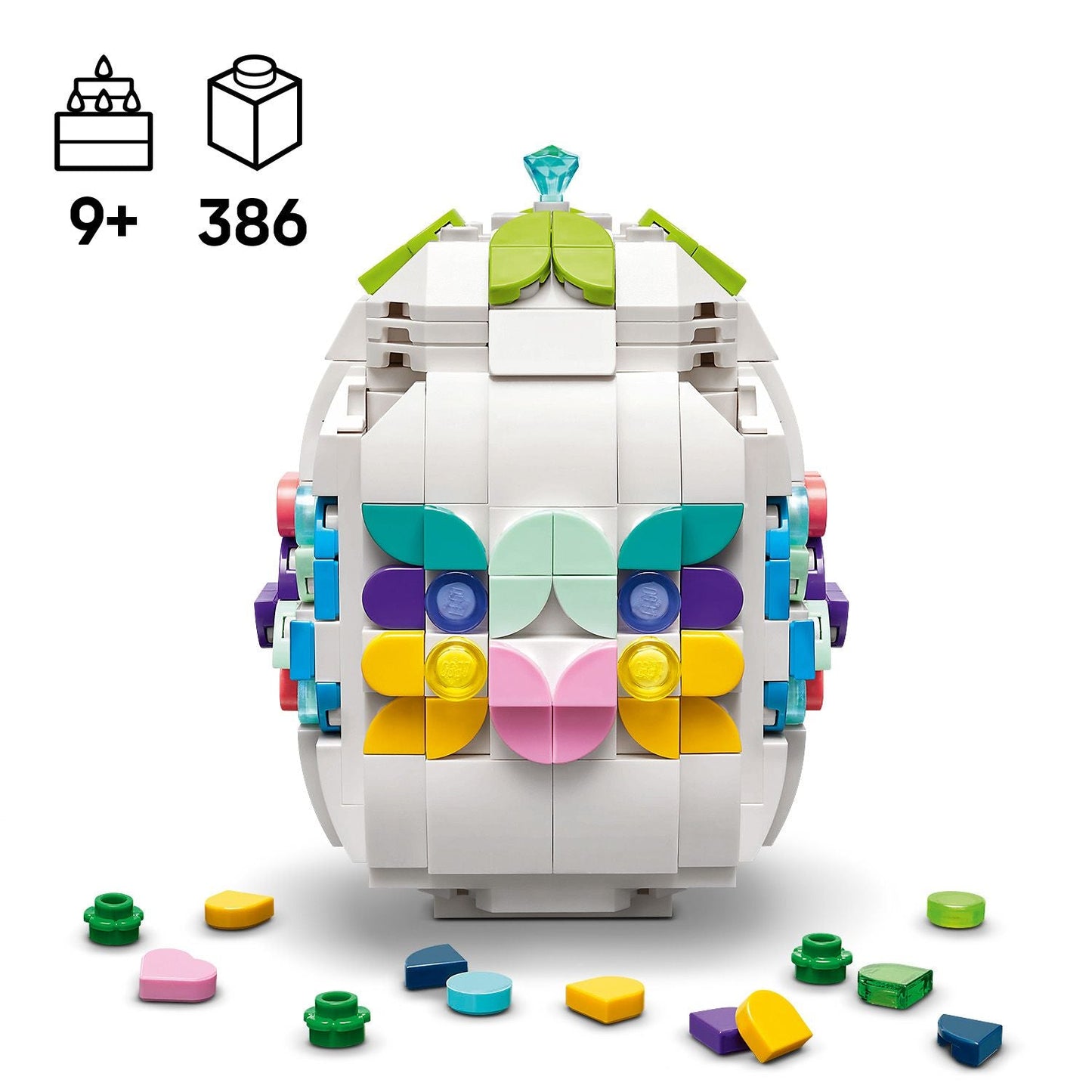 LEGO Paasei Versieren Paasdecoratie en Bouwpakket met Speelgoed voor Kinderen 40816