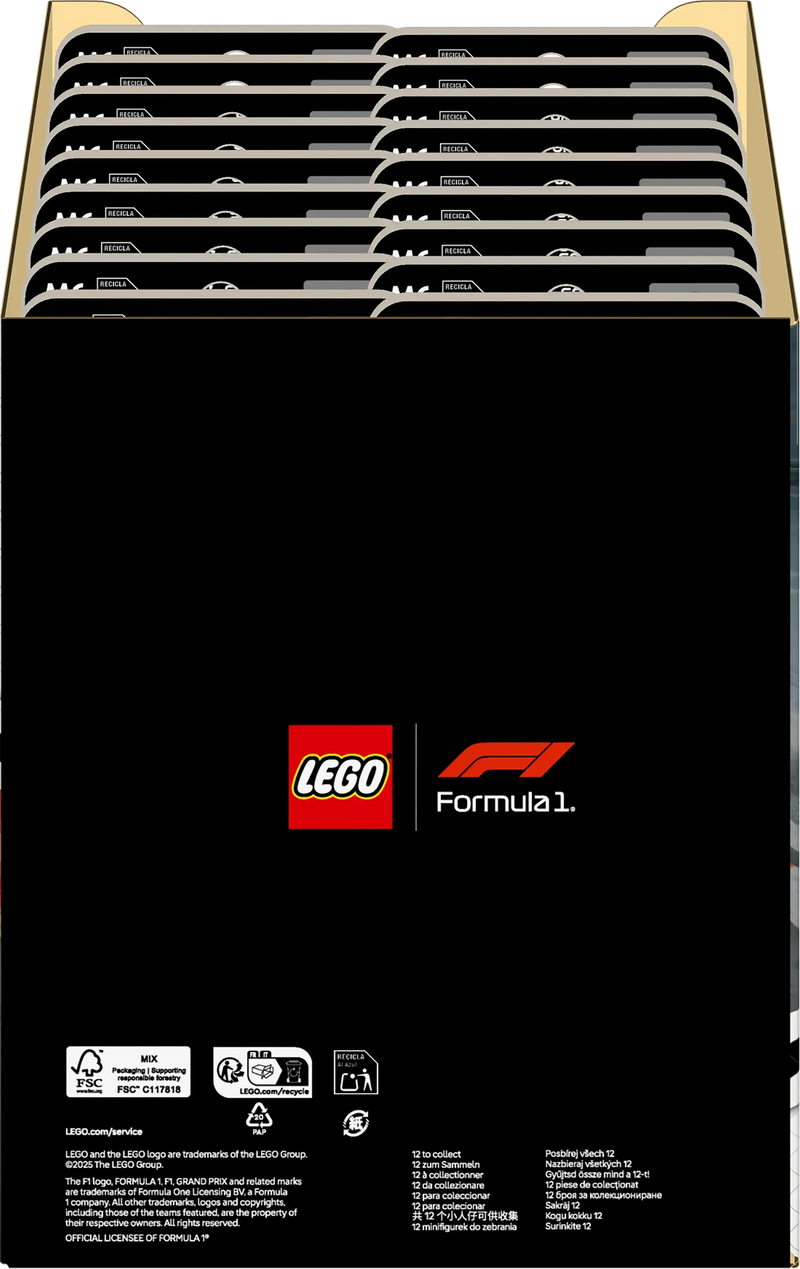 LEGO Formule 1 coureurs met hun auto 71049 Minifiguren (set 12 stuks)