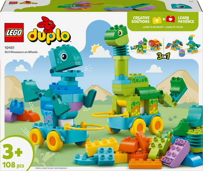 LEGO 3-in-1 dinosaurussen op wielen 10451 DUPLO
