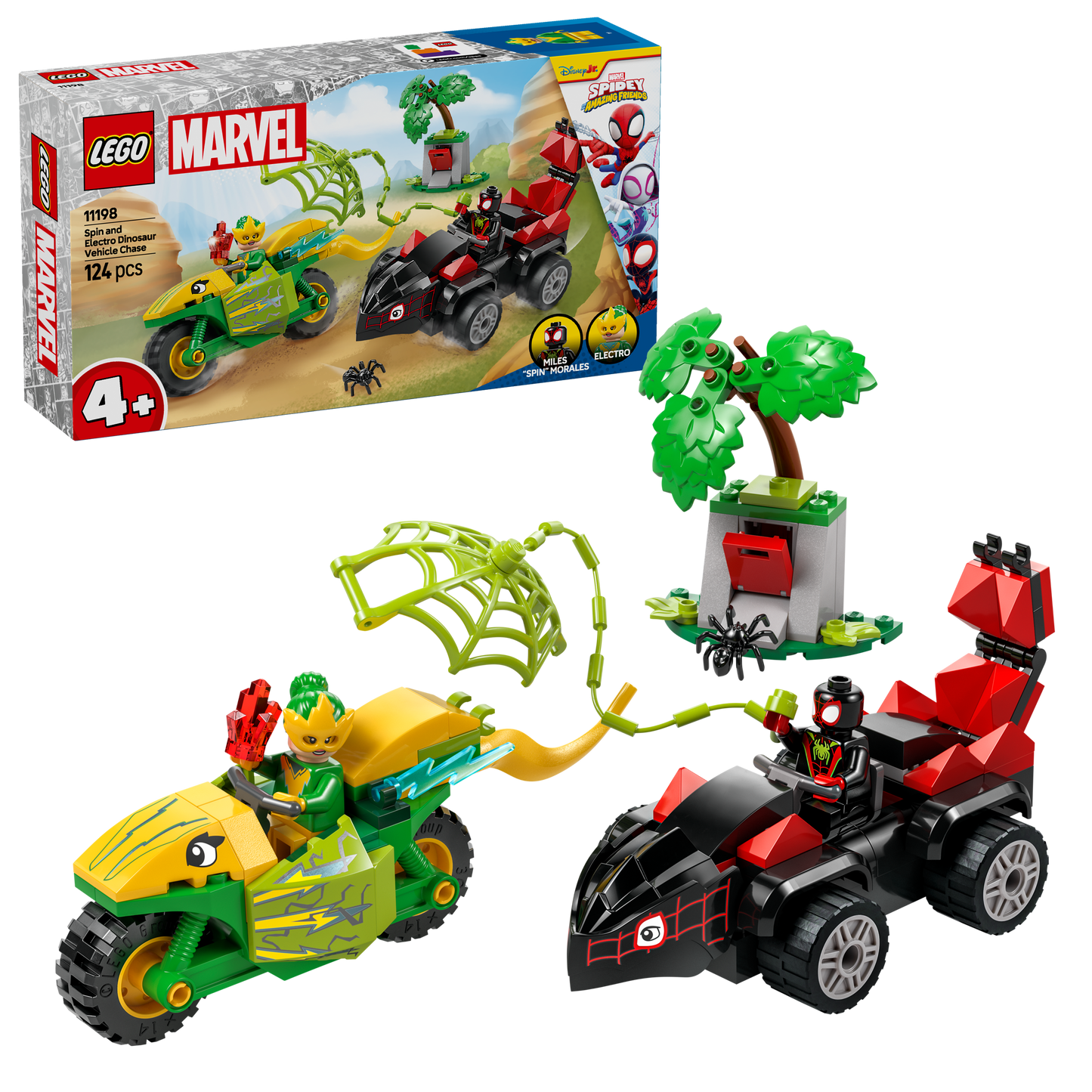 LEGO Spin en Electrische dino auto 11198 DUPLO (Pre-Order: januari 2025)