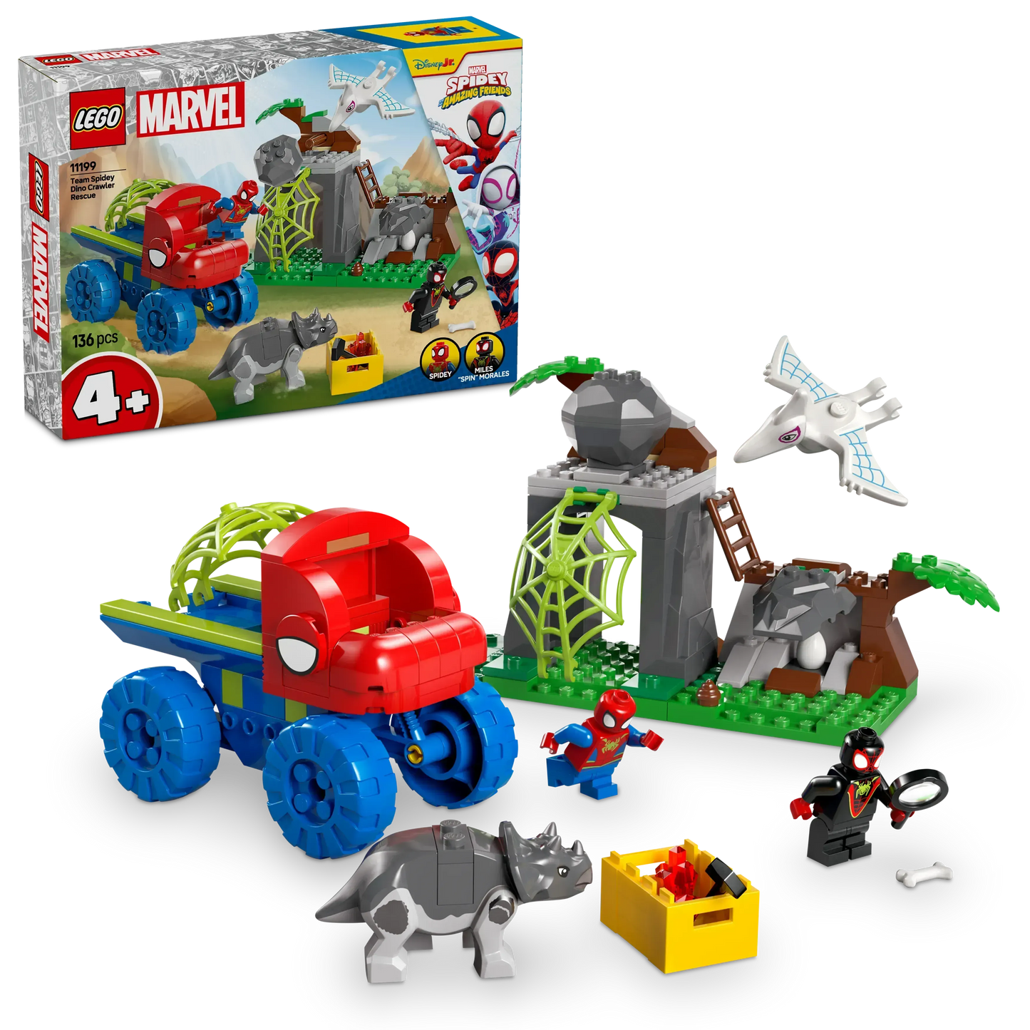 LEGO Reddingsmissie in de Dino Truck 11199 Spiderman