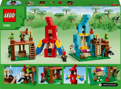 LEGO De papegaaienhuizen 21282 Minecraft (Pre-Order: Maart)