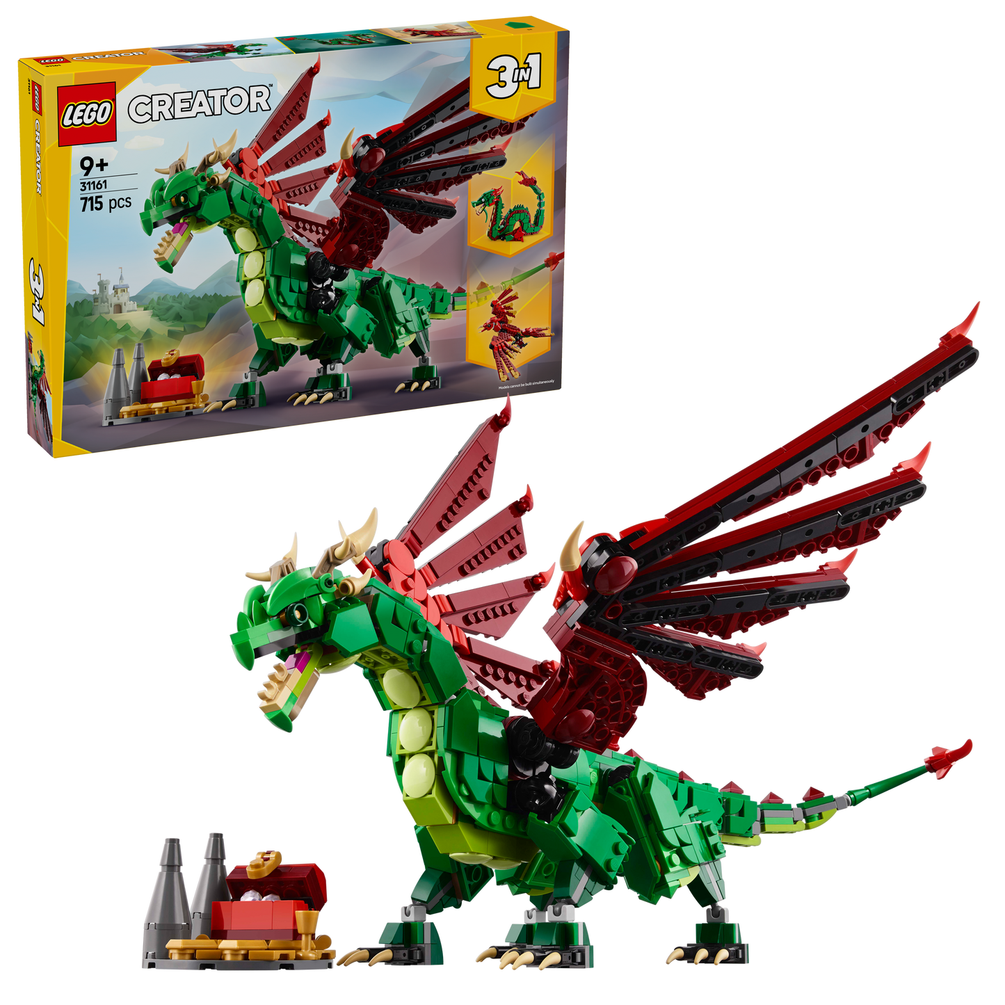 LEGO Middeleeuwse Draak 31161 Creator 3-in-1 (Pre-Order: januari 2025)