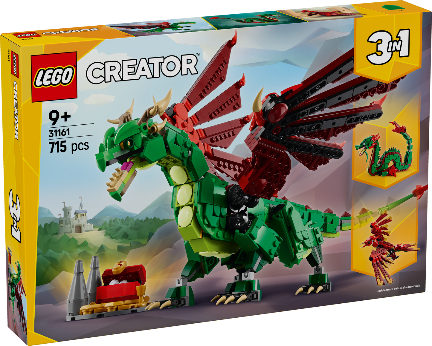 LEGO Middeleeuwse Draak 31161 Creator 3-in-1 (Pre-Order: januari 2025)