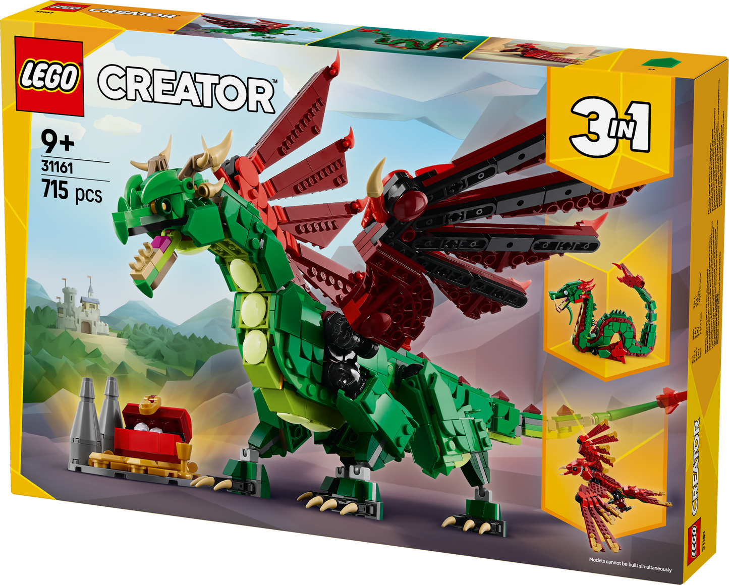 LEGO Middeleeuwse Draak 31161 Creator 3-in-1 (Pre-Order: januari 2025)