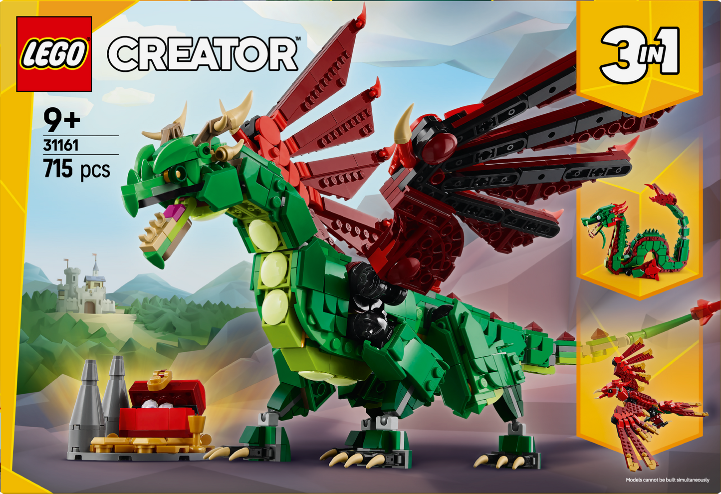 LEGO Middeleeuwse Draak 31161 Creator 3-in-1 (Pre-Order: januari 2025)