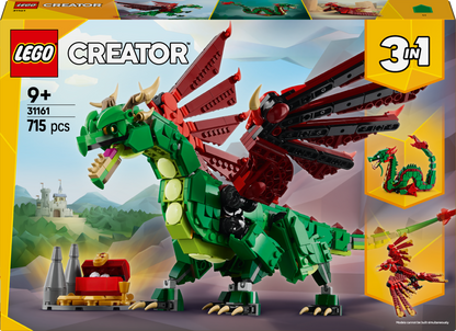 LEGO Middeleeuwse Draak 31161 Creator 3-in-1 (Pre-Order: januari 2025)